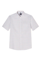 Olymp Luxor Modern Fit Short Sleeve Check Shirt - Green/Blue