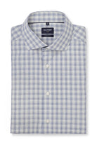 Olymp Luxor Modern Fit Short Sleeve Check Shirt - Navy/Green