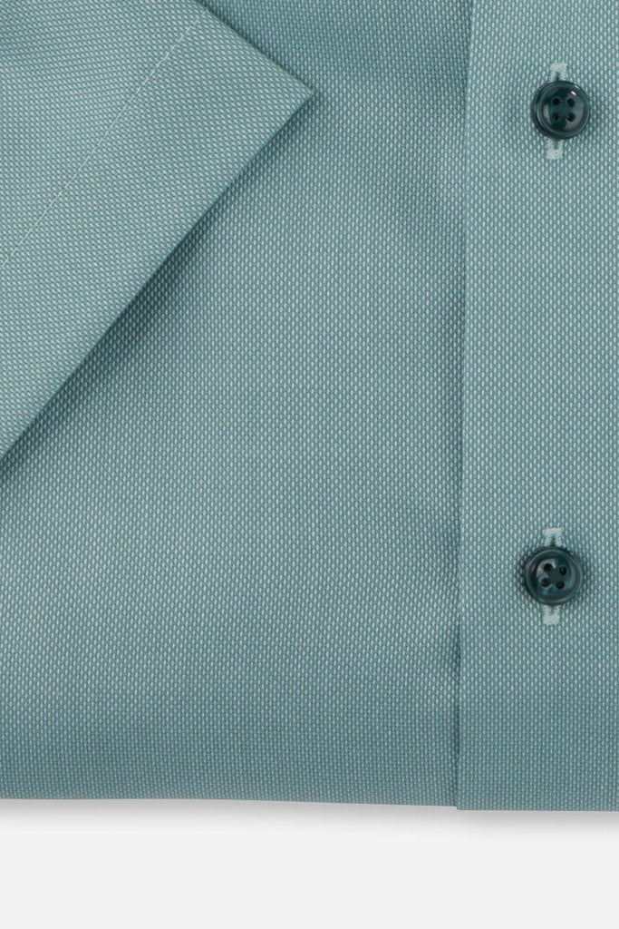 Olymp Luxor Modern Fit Short Sleeve Shirt - Green