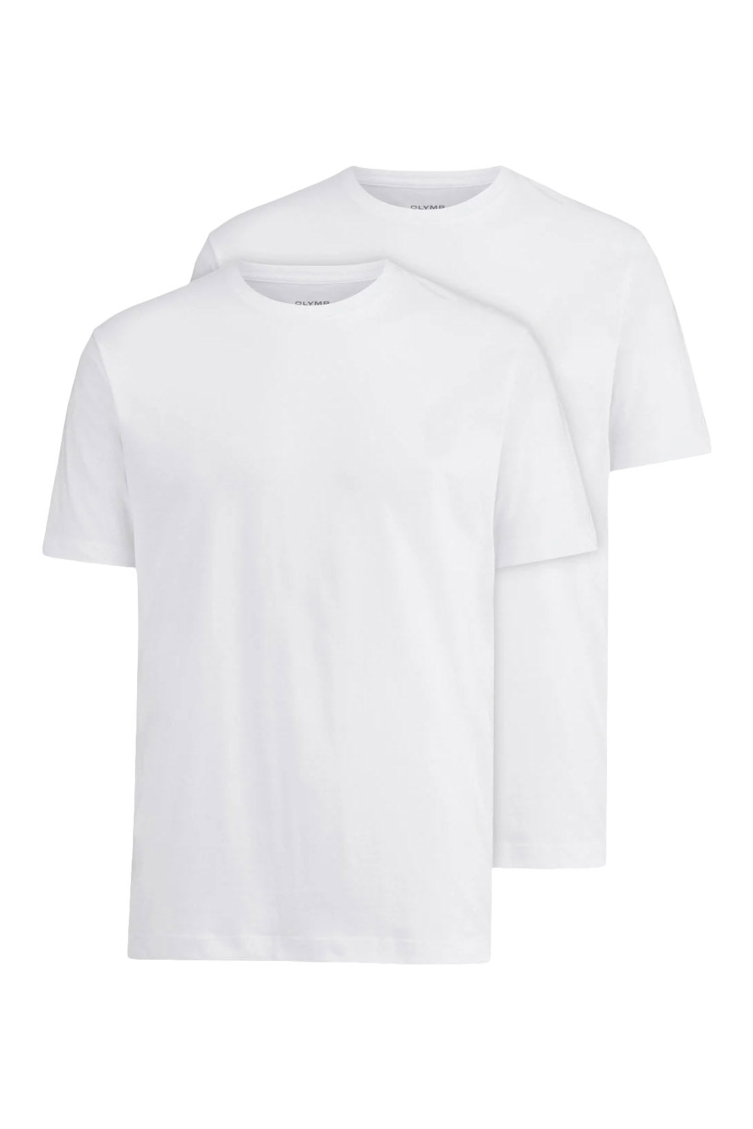 Olymp Modern Fit Crew Neck 2 Pack T-Shirt - White