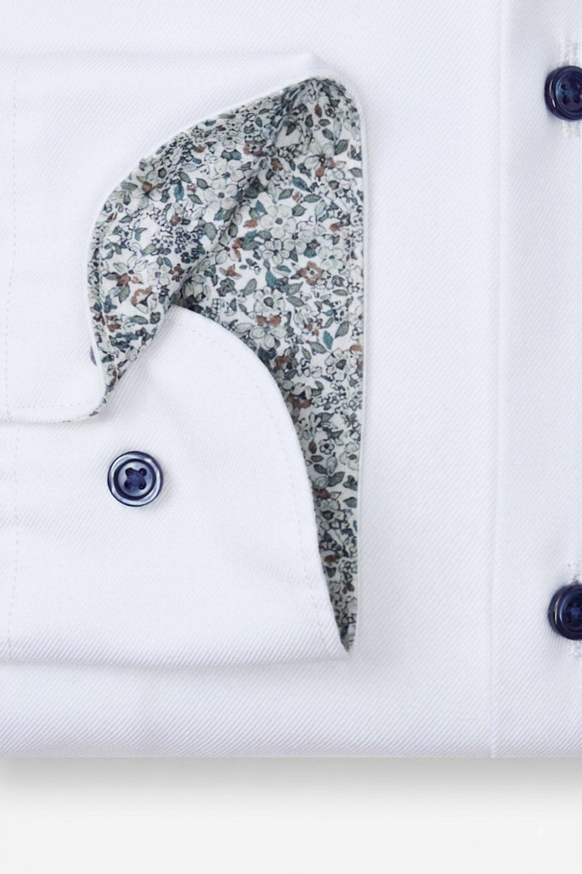 Olymp Modern Fit Smart Business Soft Plain Shirt - White