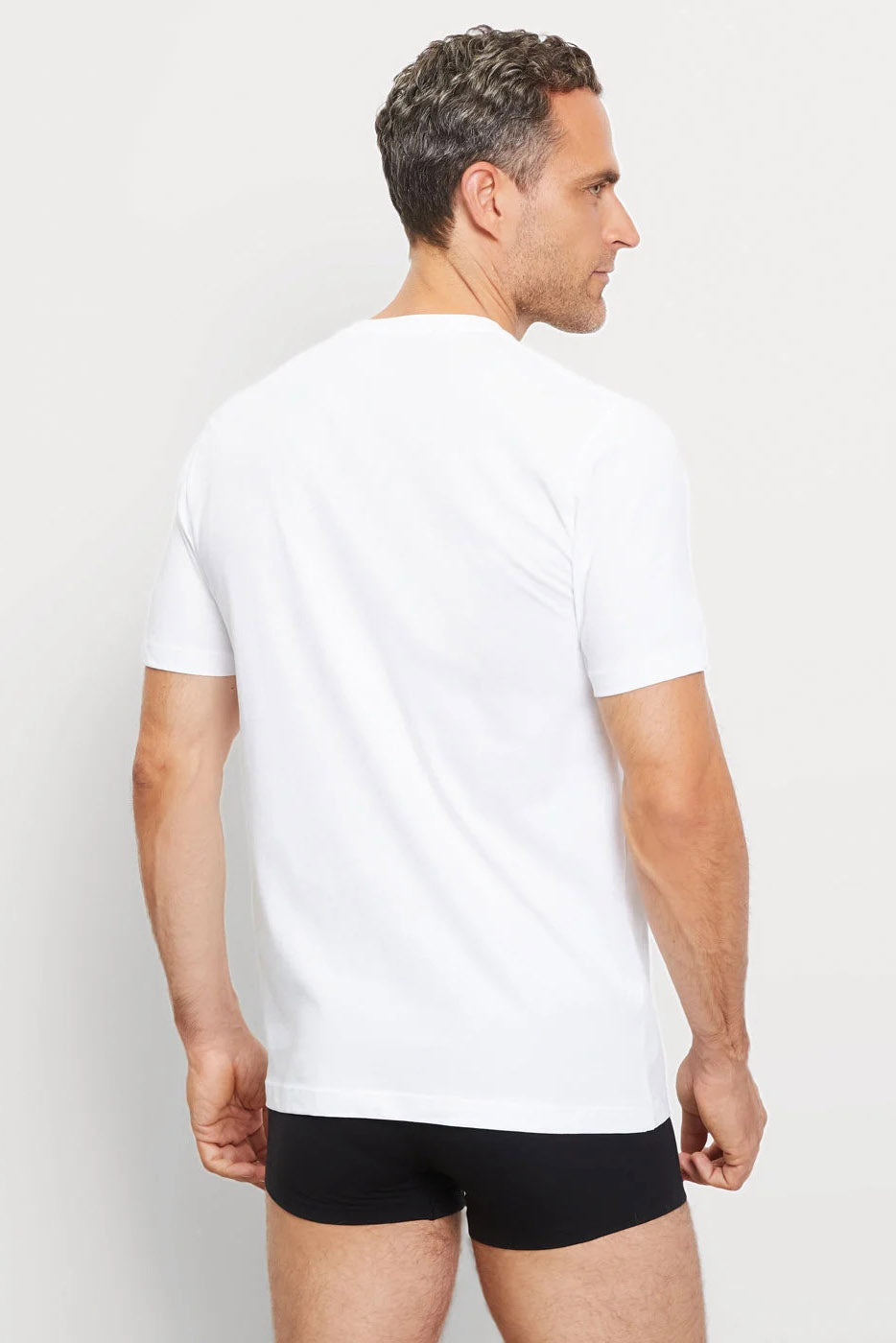 Olymp Modern Fit V-Neck 2 Pack T-Shirt - White