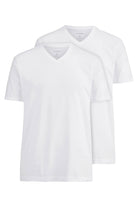 Olymp Modern Fit V-Neck 2 Pack T-Shirt - White