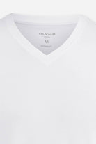 Olymp Modern Fit V-Neck 2 Pack T-Shirt - White