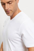 Olymp Modern Fit V-Neck 2 Pack T-Shirt - White