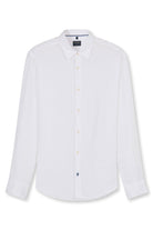 Olymp Regular Fit Pure Linen Shirt - White