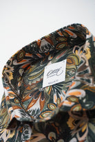 Oscar Pure Cotton Abstract Print Shirt - Dark Brown