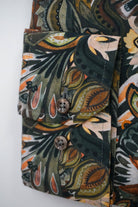 Oscar Pure Cotton Abstract Print Shirt - Dark Brown