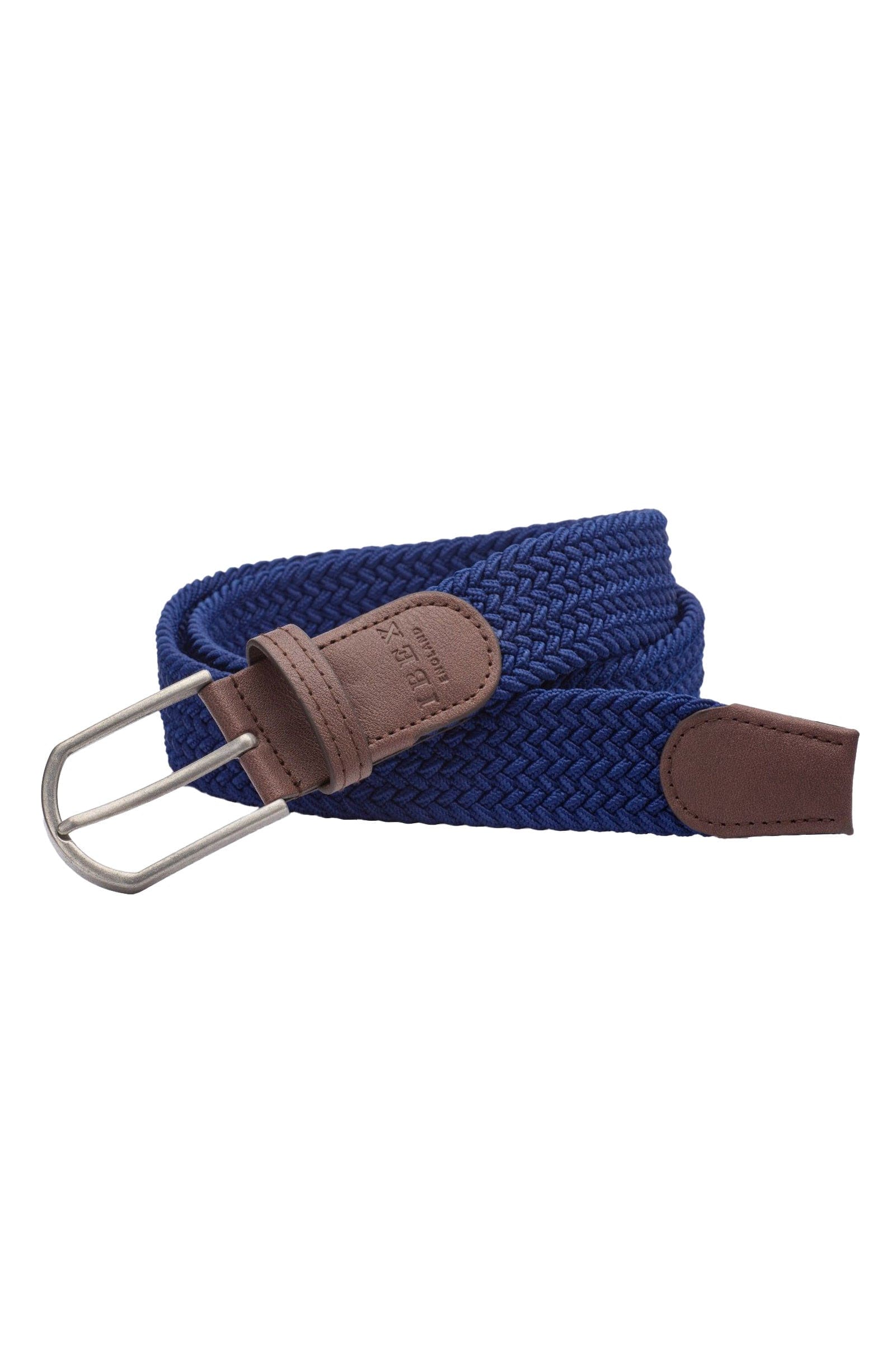 Oxford Leathercraft Sustainable Woven Elasticated Belt - Navy