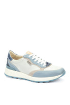 Pikolinos Arrecife Leather Contrast Trainers - Denim