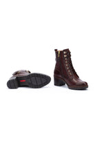 Pikolinos Llanes Leather Heeled Ankle Boot - Caoba