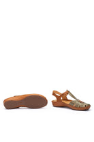 Pikolinos P Vallarta Leather Detail Sandals - Sage