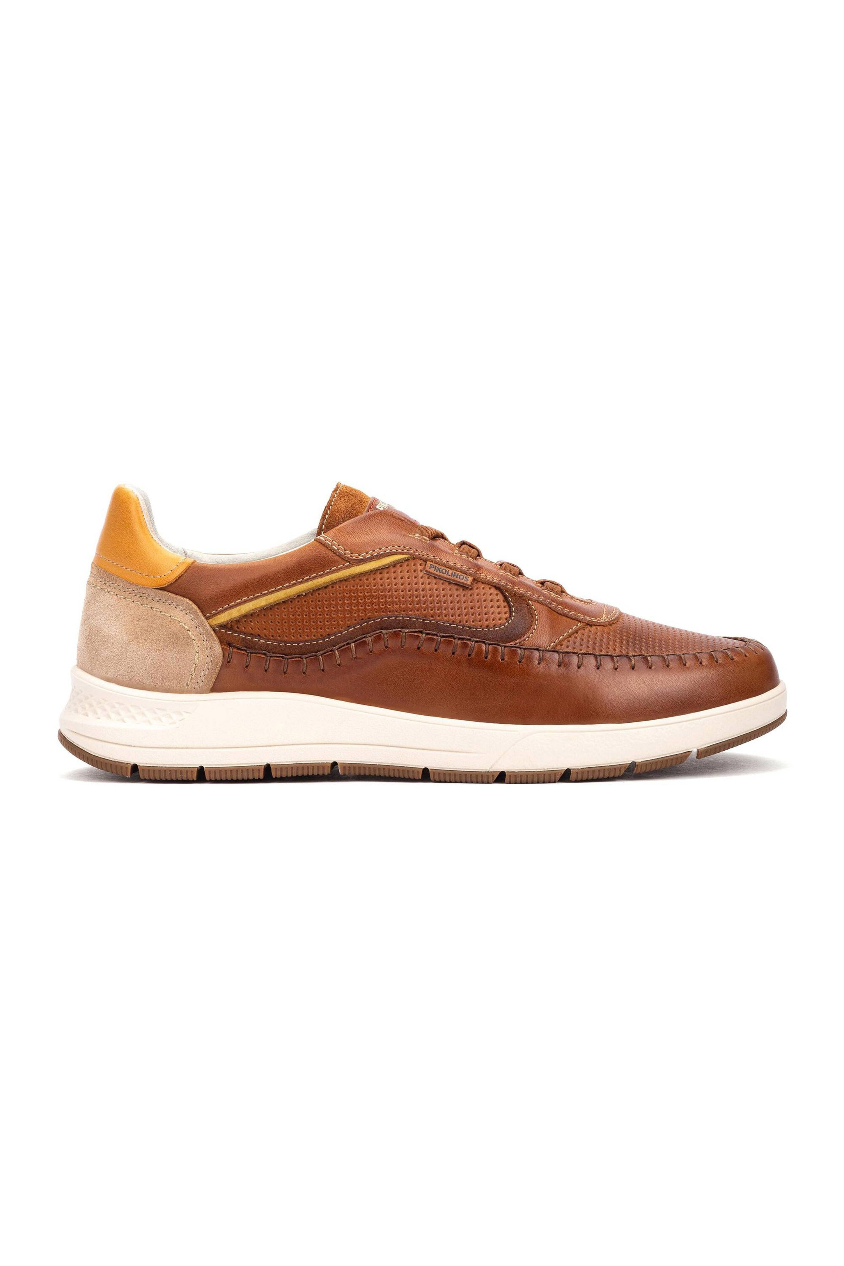 Pikolinos Salamanca Elasticated Leather Trainers - Cuero