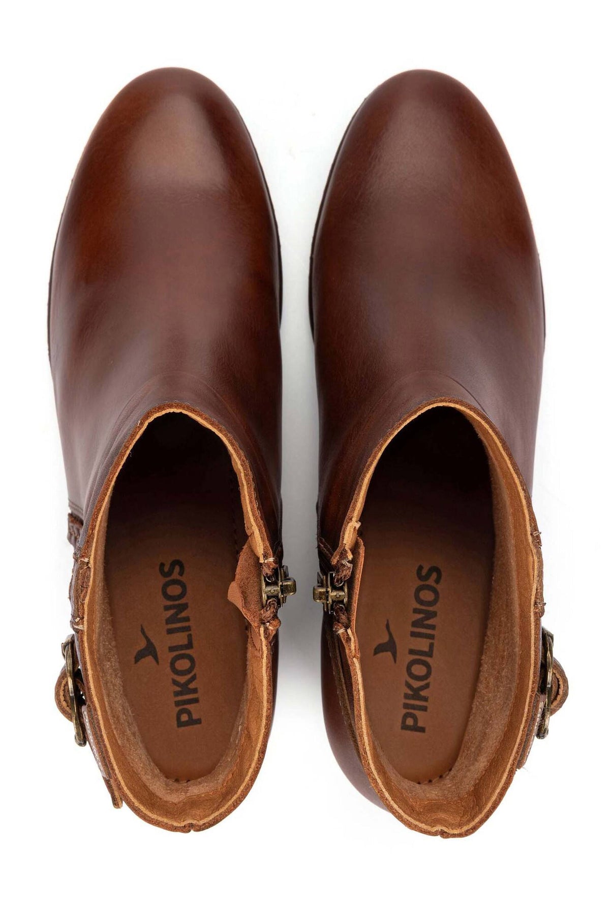 Pikolinos Utiel Leather Heeled Ankle Boots - Cuero