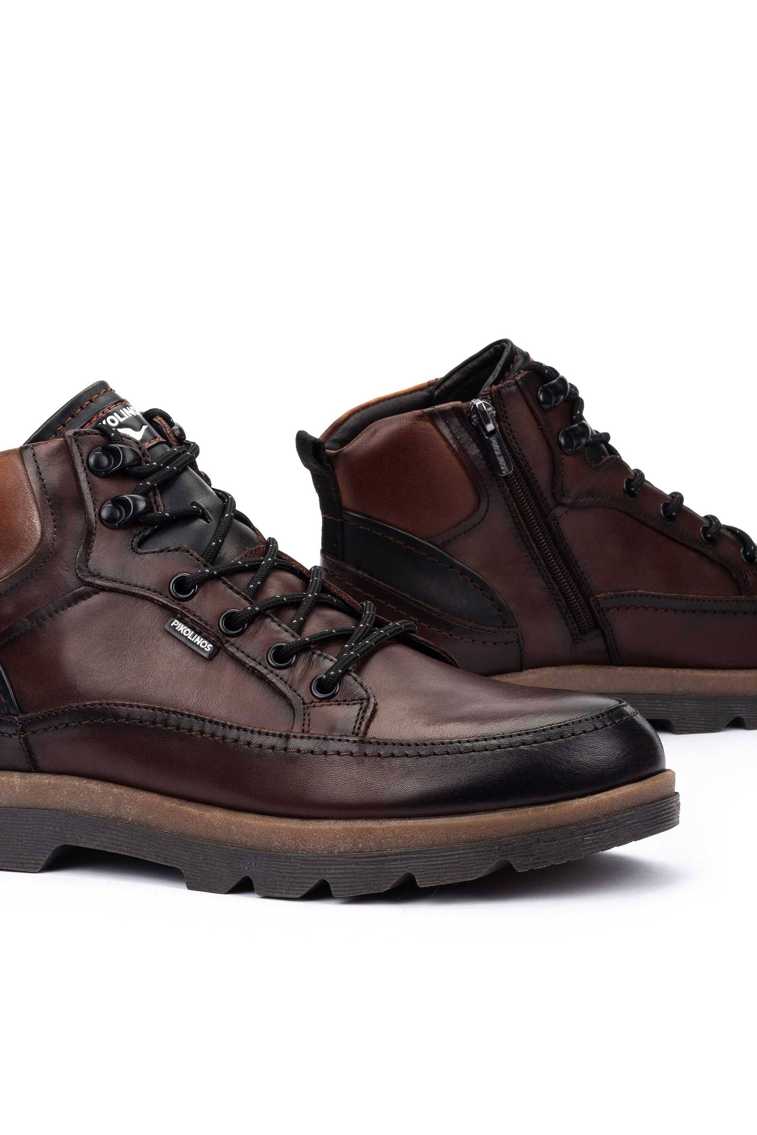 Pikolinos Vigo Leather Ankle Boots - Olmo