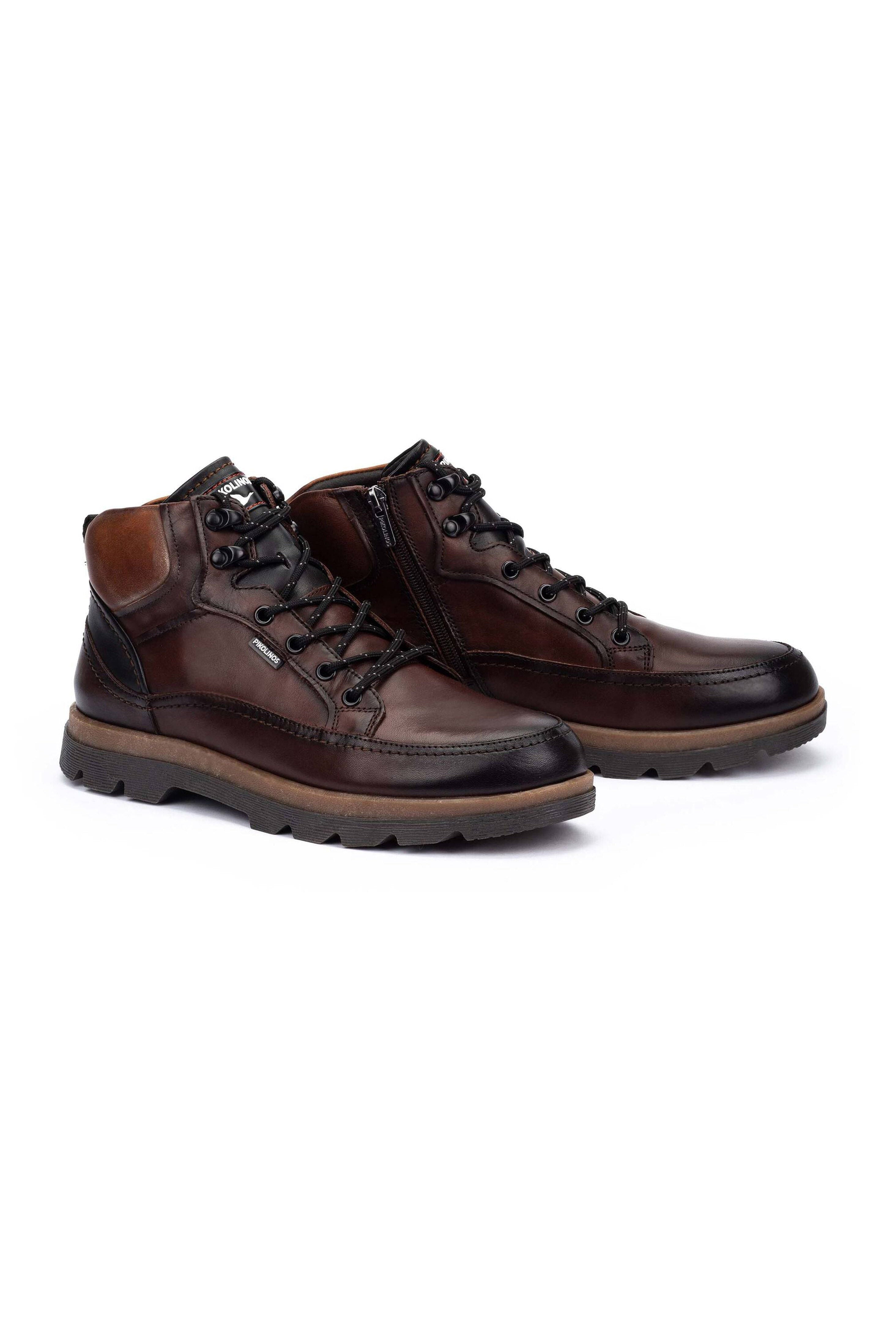 Pikolinos Vigo Leather Ankle Boots - Olmo