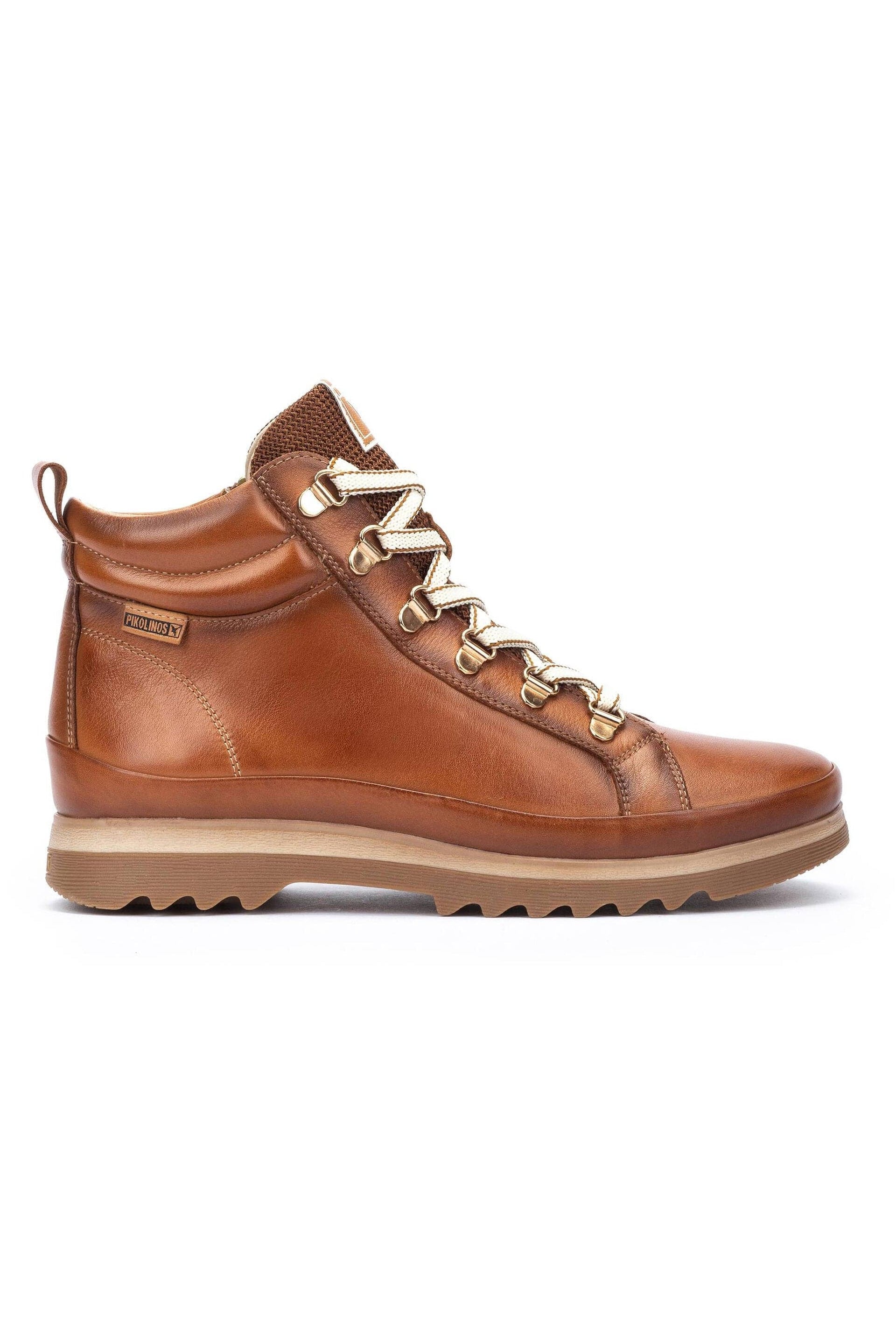Lace Up Pikolinos Brown Boots York 56 Olmo Leather Lace Up Boots - Main Image