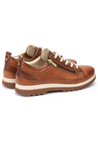Pikolinos Vigo Leather Trainers with Lace and Zip - Brandy