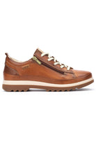 Pikolinos Vigo Leather Trainers with Lace and Zip - Brandy