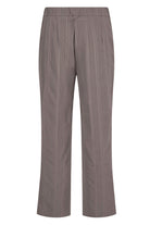 Robell Anna 09 27" Seersucker Ankle Grazer Trousers - Almond Brown