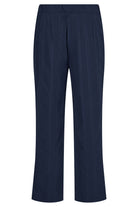 Robell Anna 09 27" Seersucker Ankle Grazer Trousers - Navy