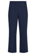 Robell Anna 09 27" Seersucker Ankle Grazer Trousers - Navy