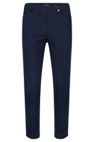 Robell Bella 09 Straight Ankle Grazer Jeans - Navy