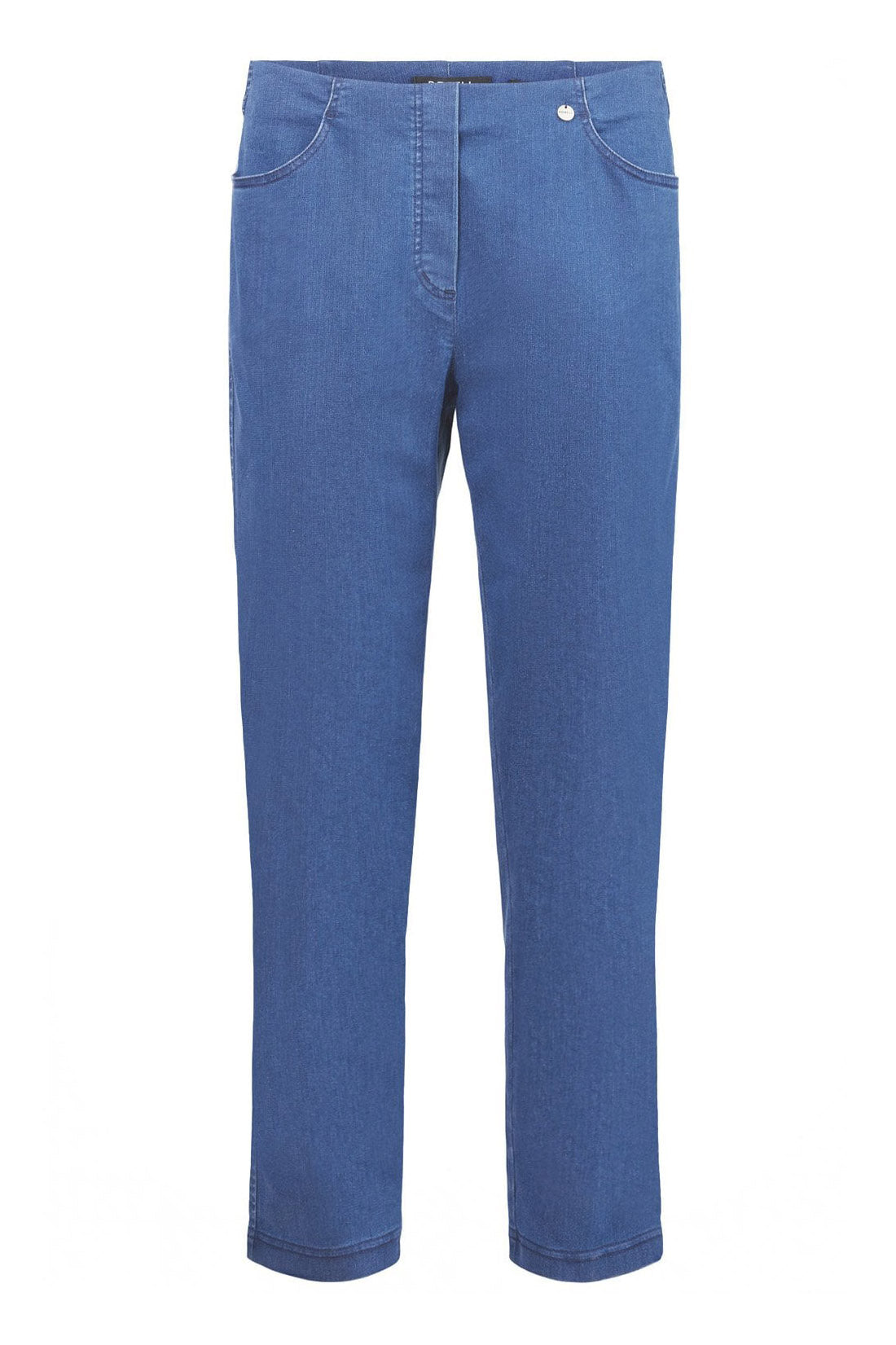 Robell Bella 09 Straight Ankle Grazer Jeans - Sea Blue
