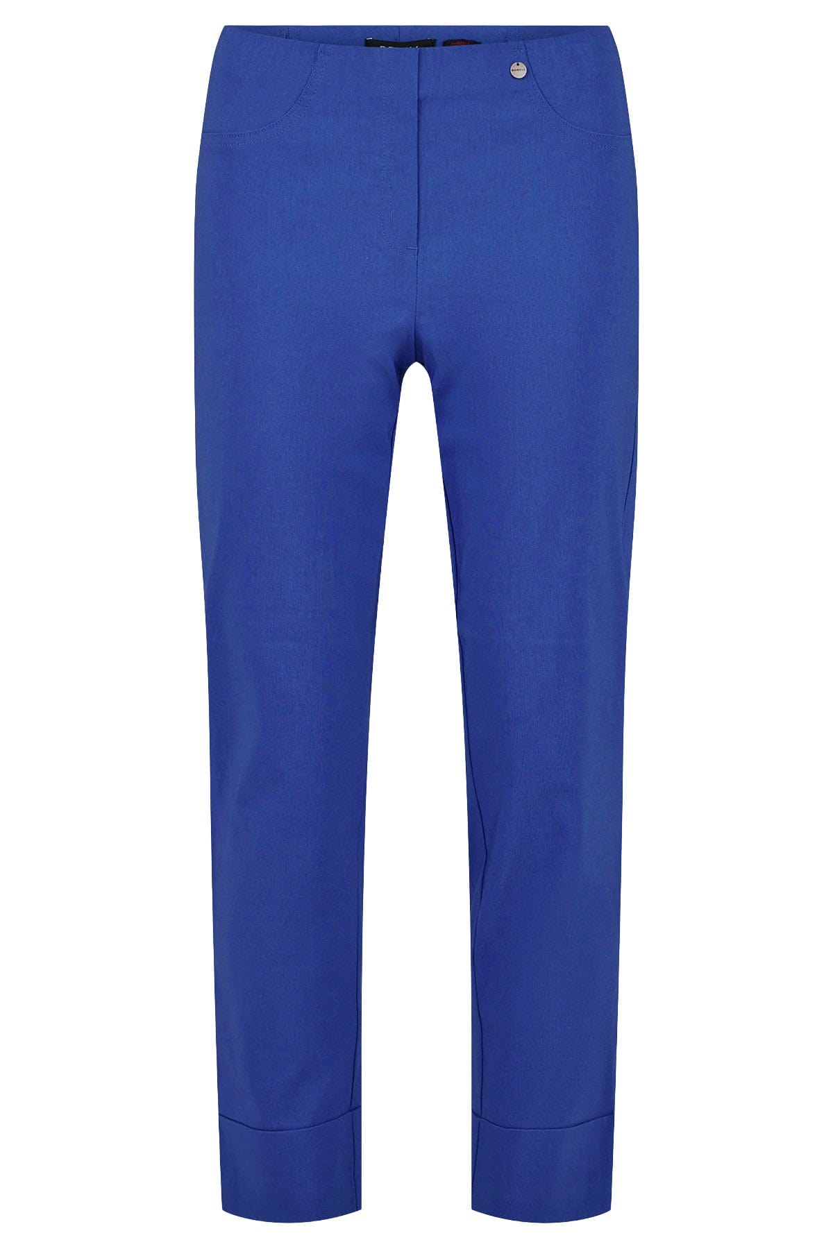 Robell Bella 09 Straight Ankle Grazer Trousers - Ultra Marine