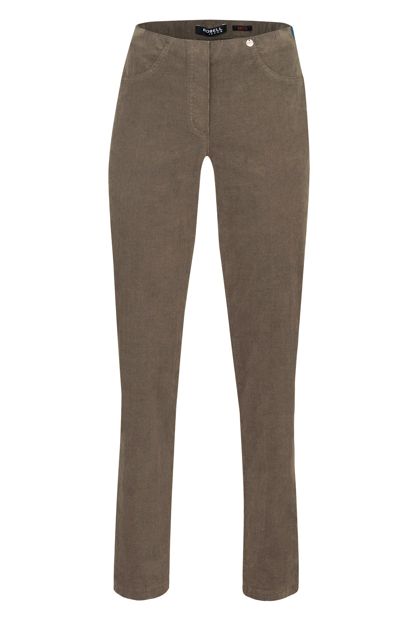 Robell Bella 29" Fine Needlecord Trousers - Camel