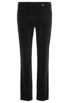 Robell Bella 29" Leg Fine Needlecord Trousers - Black