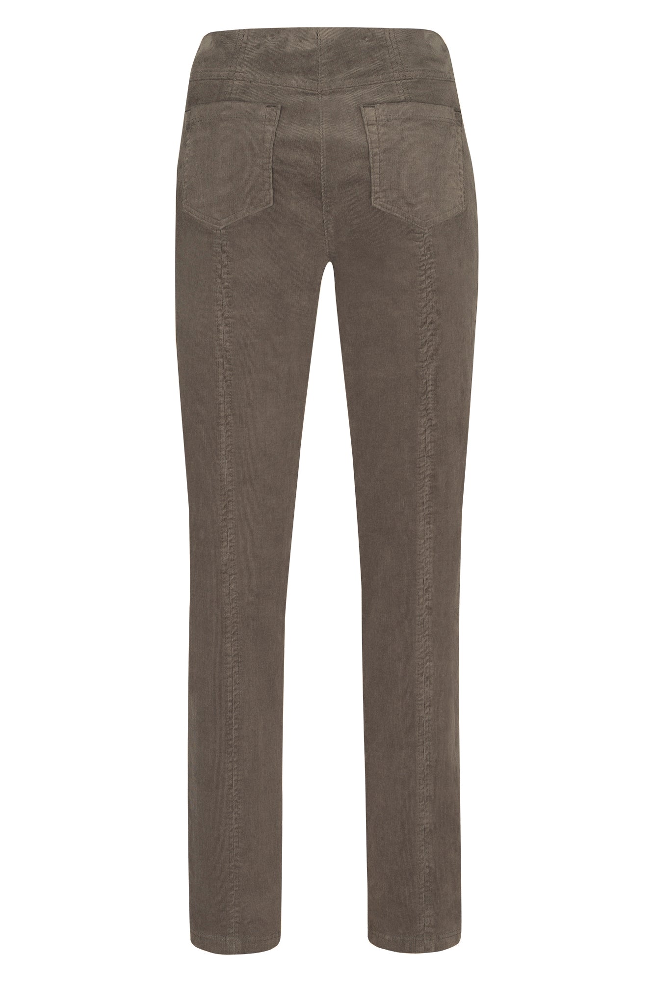 Robell Bella 29" Leg Fine Needlecord Trousers - Taupe