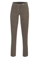 Robell Bella 29" Leg Fine Needlecord Trousers - Taupe