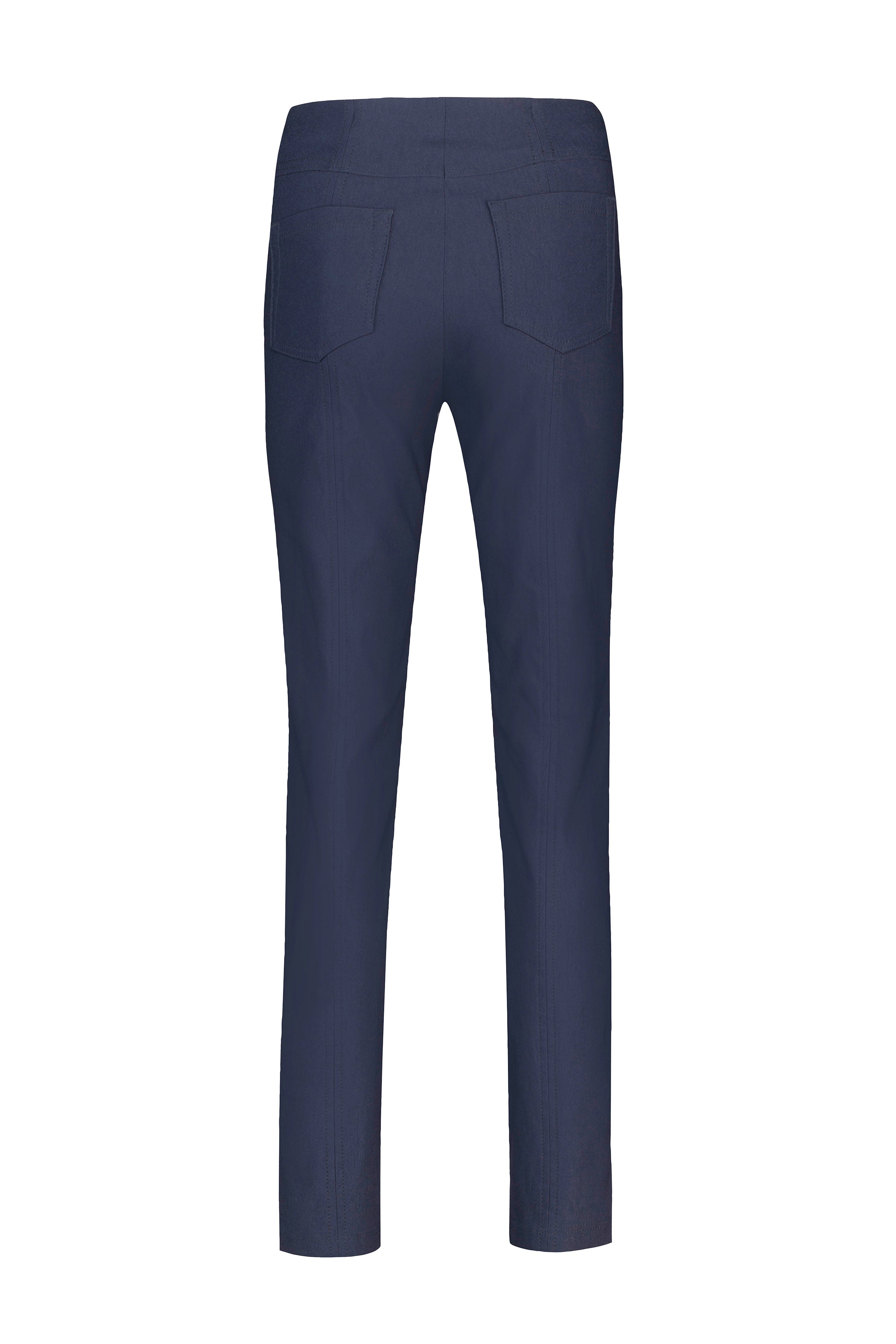Robell Bella 29" Leg Fleece Lined Winter Weight Trousers - Navy
