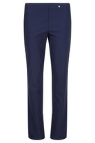 Robell Bella 31" Leg Fleece Lined Winter Weight Trousers - Navy