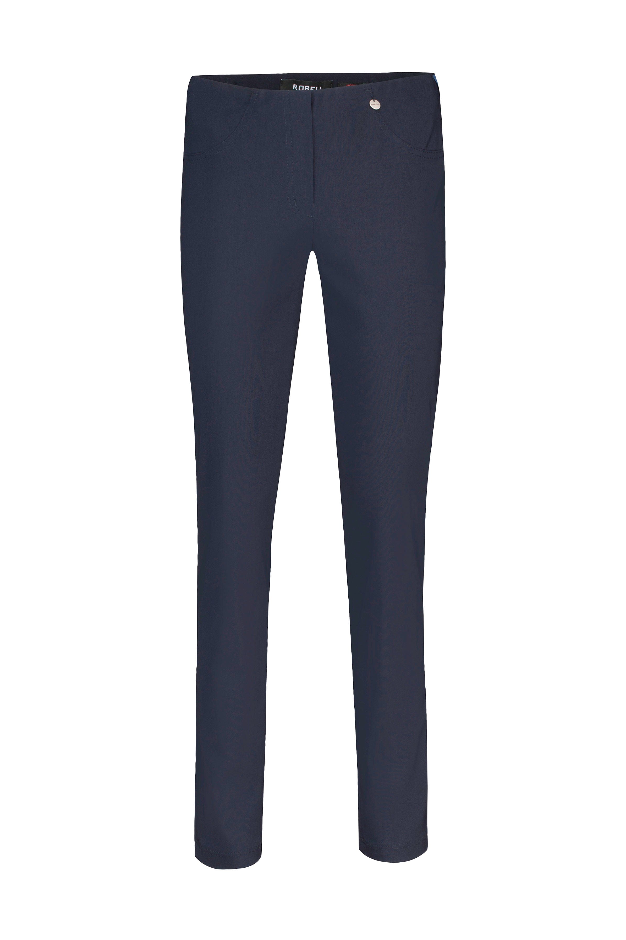 Robell Bella Full Length Trousers - Navy