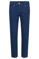 Robell Elena 09 27" Leg Stretch Denim Trousers - Deep Cobalt Blue