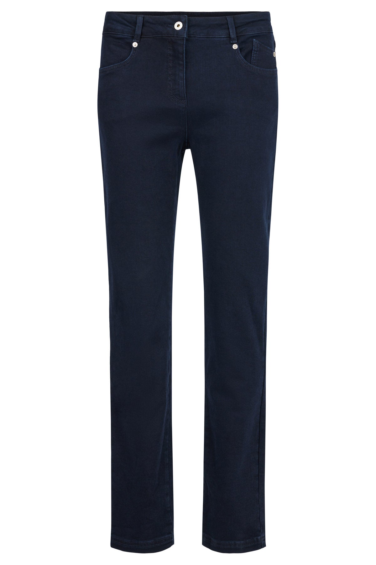 Robell Elena 31.5" Leg Stretch Denim Trousers - Navy