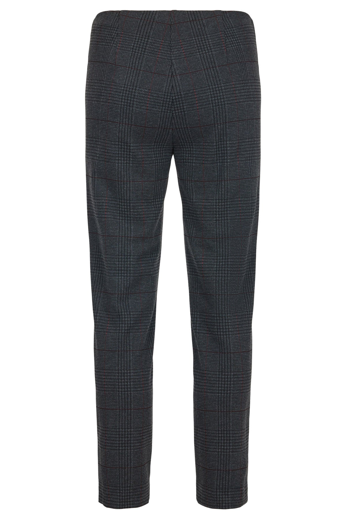 Robell Rose 09 27" Leg Check Trousers - Dark Grey