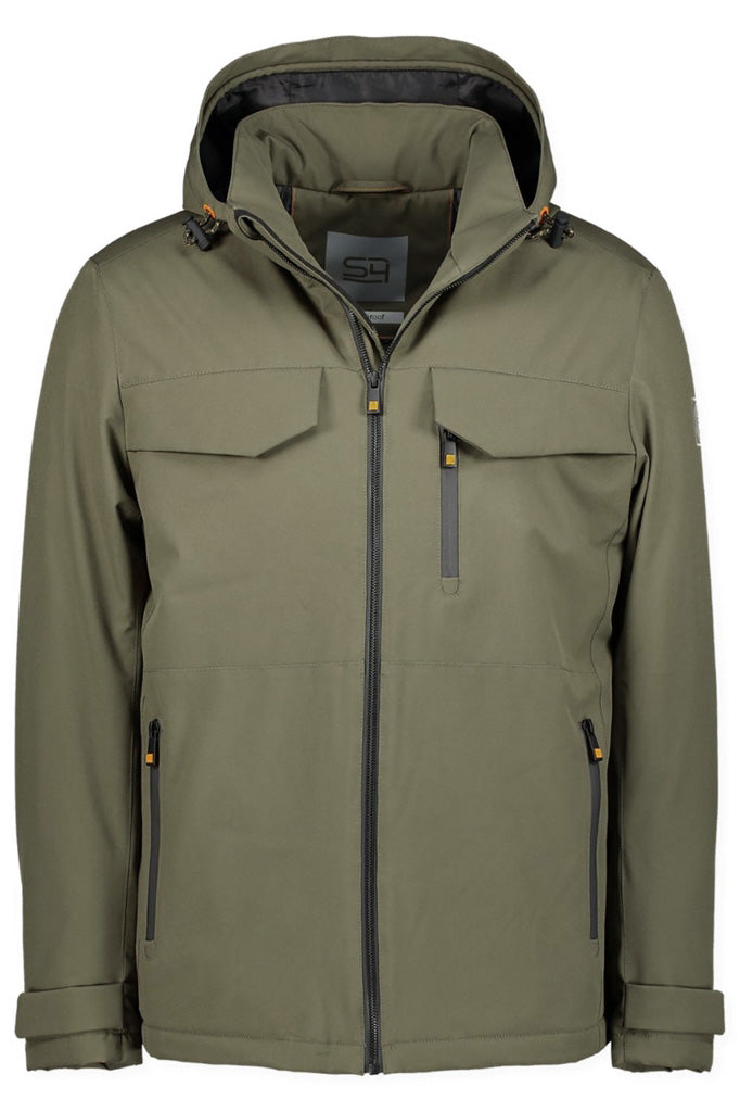 S4 Jackets Sylt Waterproof Quilted Coat  - Olive
