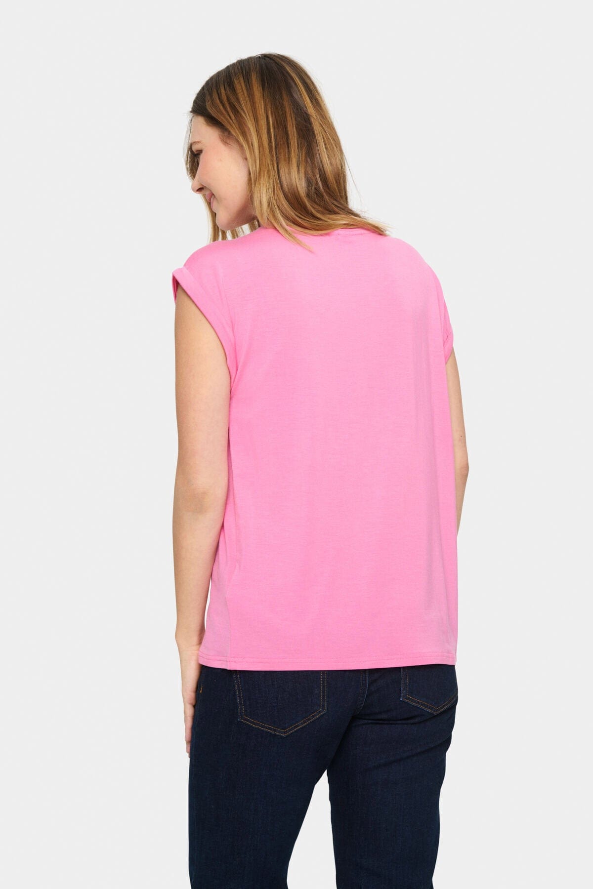 Saint Tropez Adelia T-Shirt - Pink Cosmos