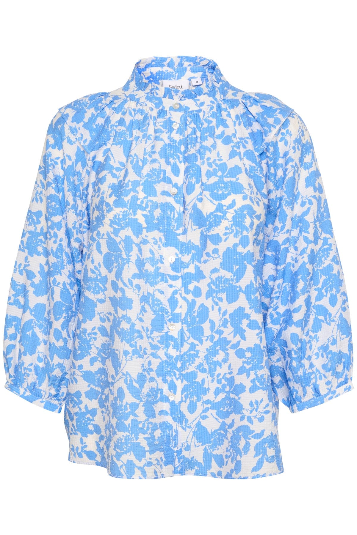 Saint Tropez Daphne Printed Blouse - Ultramarine Porcelain Blooms