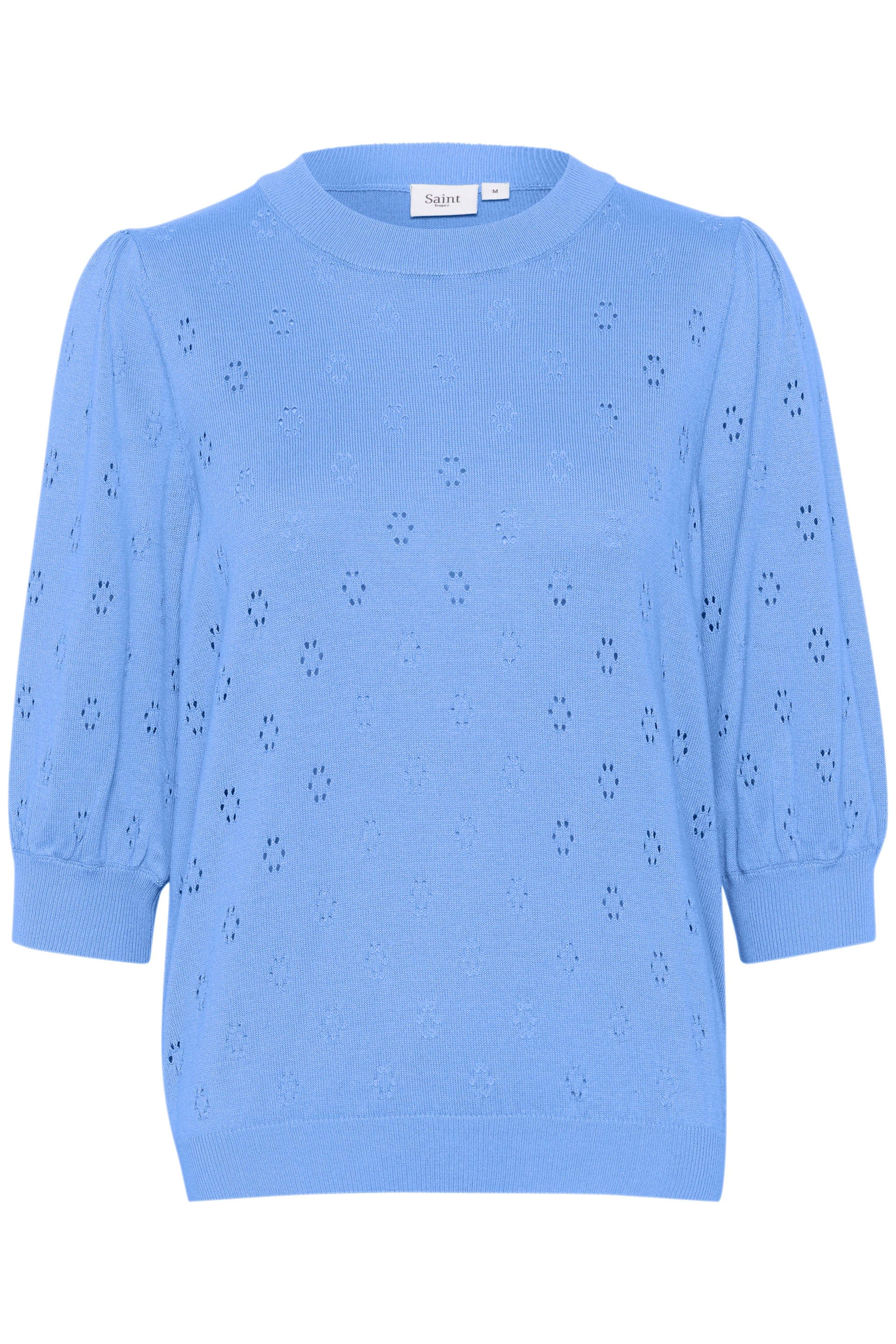 Saint Tropez Doony Short Sleeve Knitted Jumper - Ultramarine
