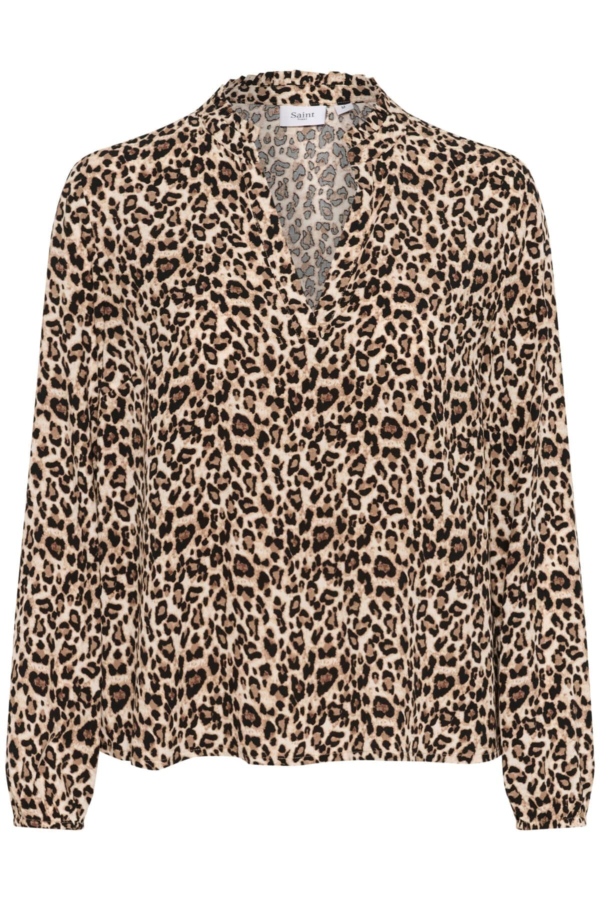 Saint Tropez Eda Printed Blouse - Black Reg Leo
