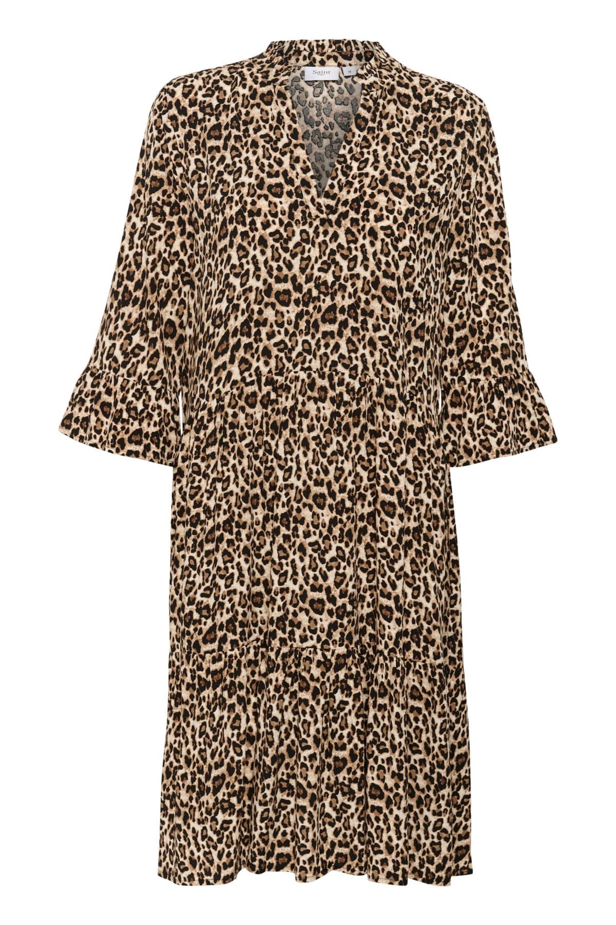 Saint Tropez Eda Printed Dress - Black Reg Leo