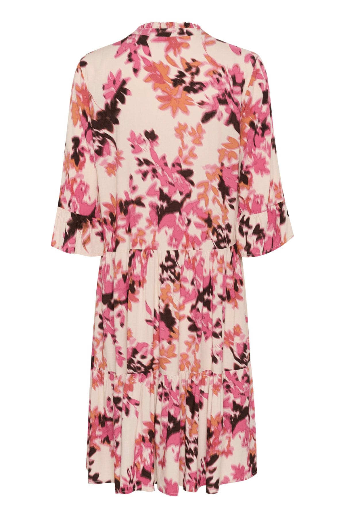 Saint Tropez Eda Printed Dress - Gray Chateau Blooms