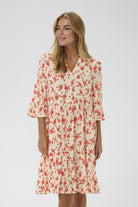 Saint Tropez Eda Printed Dress - Seedpearl Valiant Daisy