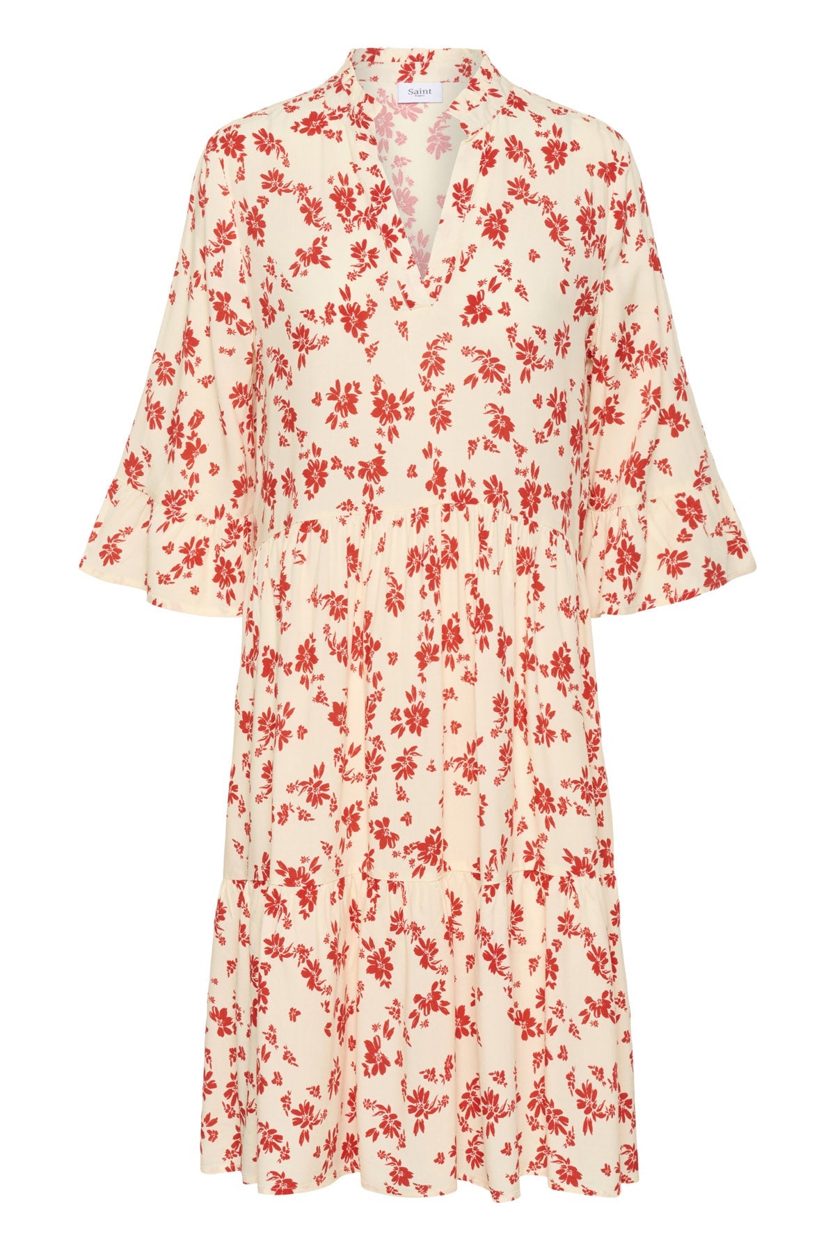 Saint Tropez Eda Printed Dress - Seedpearl Valiant Daisy