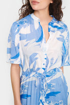 Saint Tropez Evette Printed Midi Dress - Provence Summer Leaves