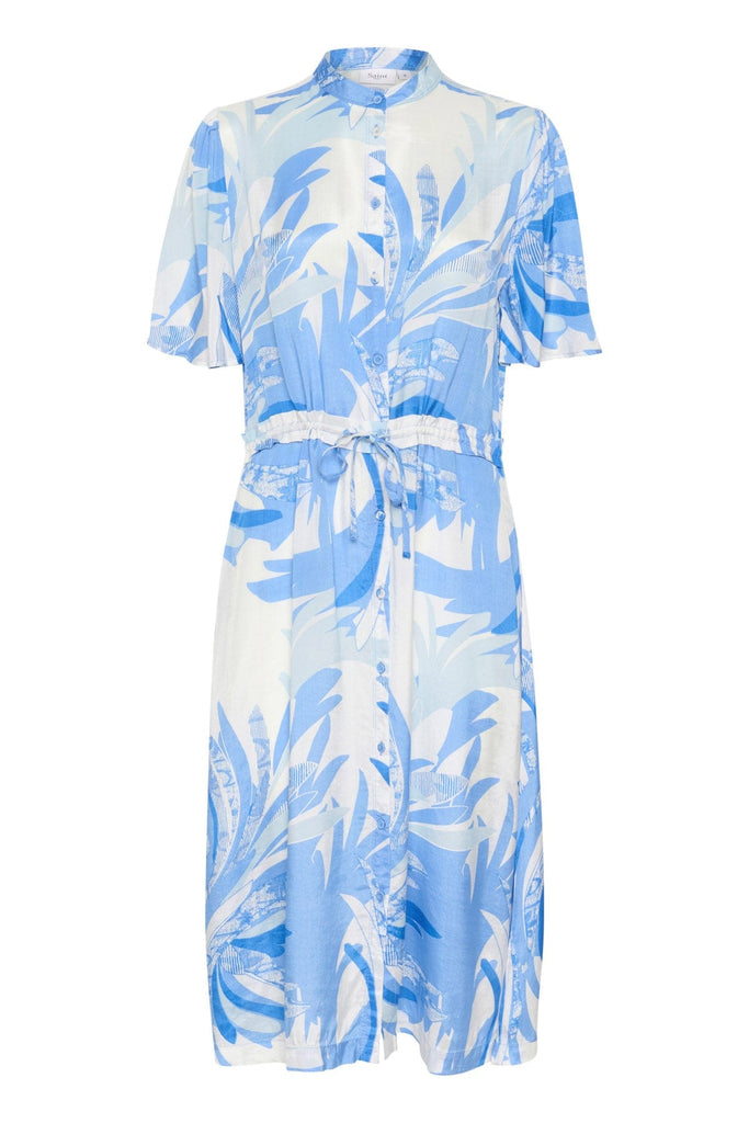 Saint Tropez Evette Printed Midi Dress - Provence Summer Leaves